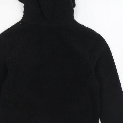 H&M Womens Black Polyester Pullover Hoodie Size XS Pullover