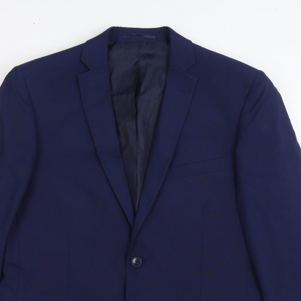 Mens UK Size 42 The Collection Regular Blue Suit Jacket
