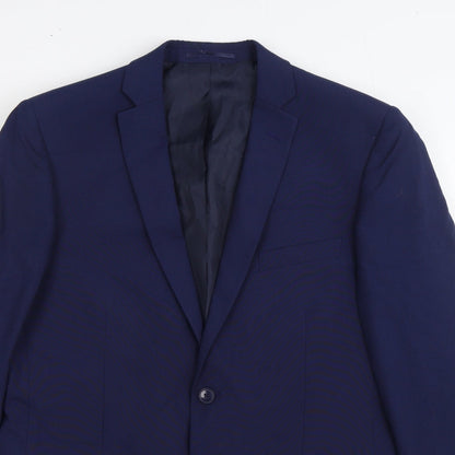 Mens UK Size 42 The Collection Regular Blue Suit Jacket