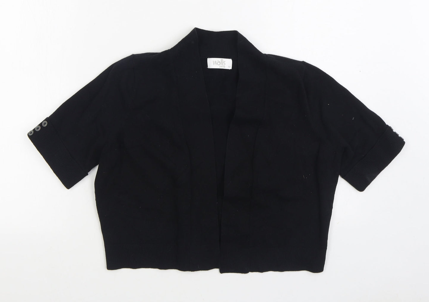Womens UK Size M Wallis Black Cardigan Jumper