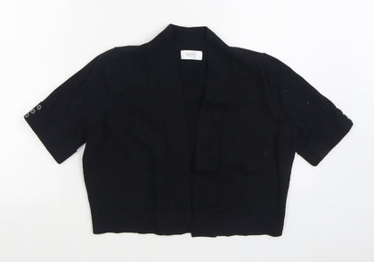 Womens UK Size M Wallis Black Cardigan Jumper