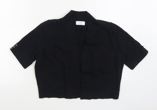 Womens UK Size M Wallis Black Cardigan Jumper