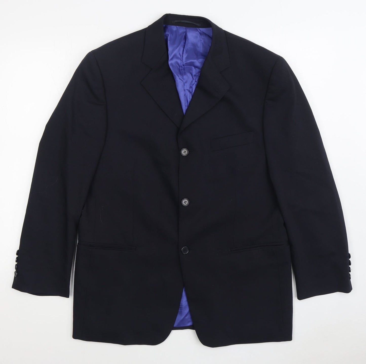 Mens UK Size 40 Hugo James Regular Black Suit Jacket