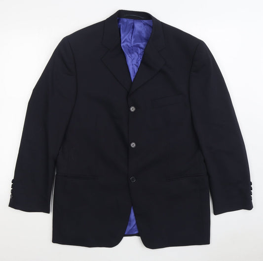 Mens UK Size 40 Hugo James Regular Black Suit Jacket