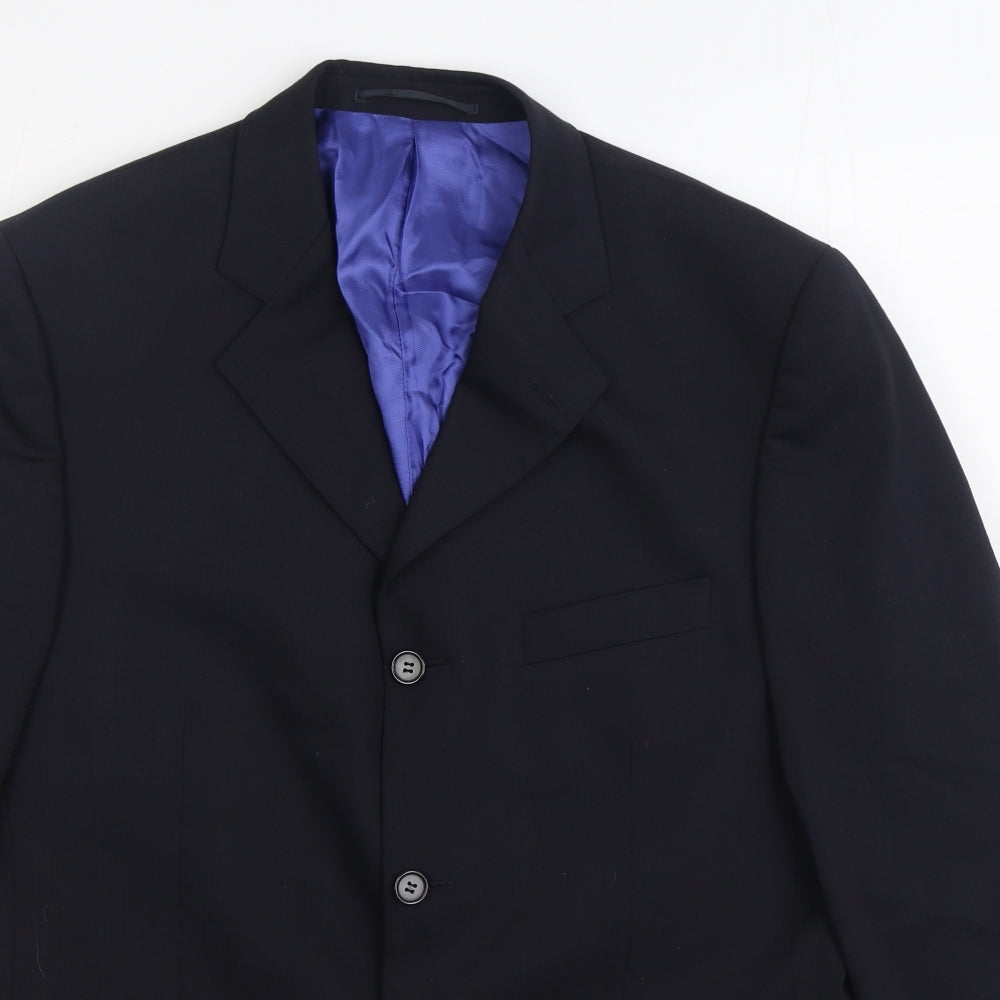Mens UK Size 40 Hugo James Regular Black Suit Jacket