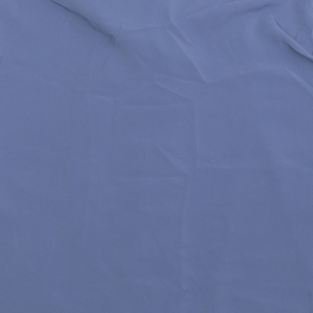 Galuelle Womens Blue Polyester Basic Button-Up Size 18 Collared