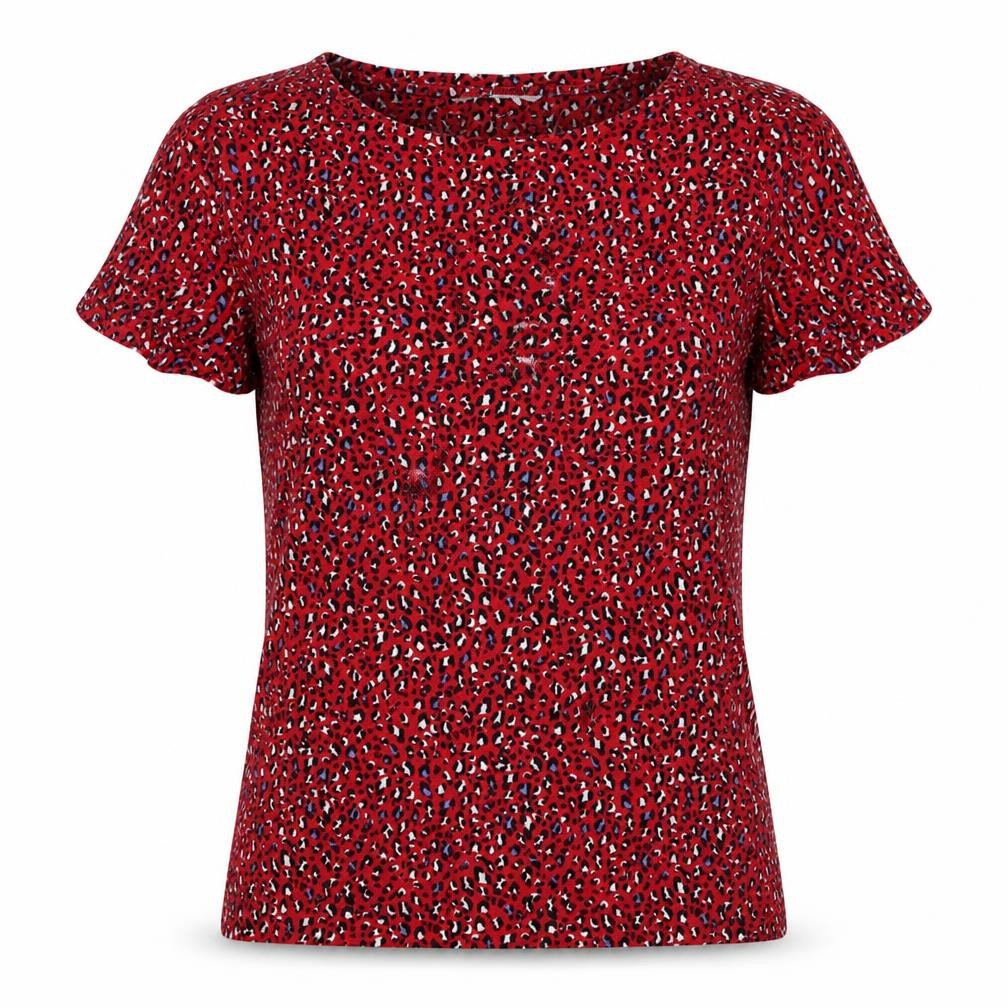 Womens UK Size 10 Marks and Spencer Red Basic T-Shirt
