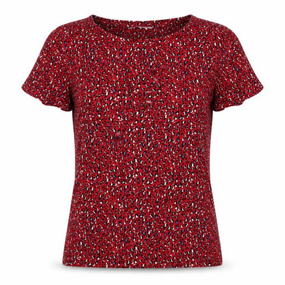 Womens UK Size 10 Marks and Spencer Red Basic T-Shirt