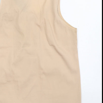 Womens UK Size S VILA Beige Basic Blouse