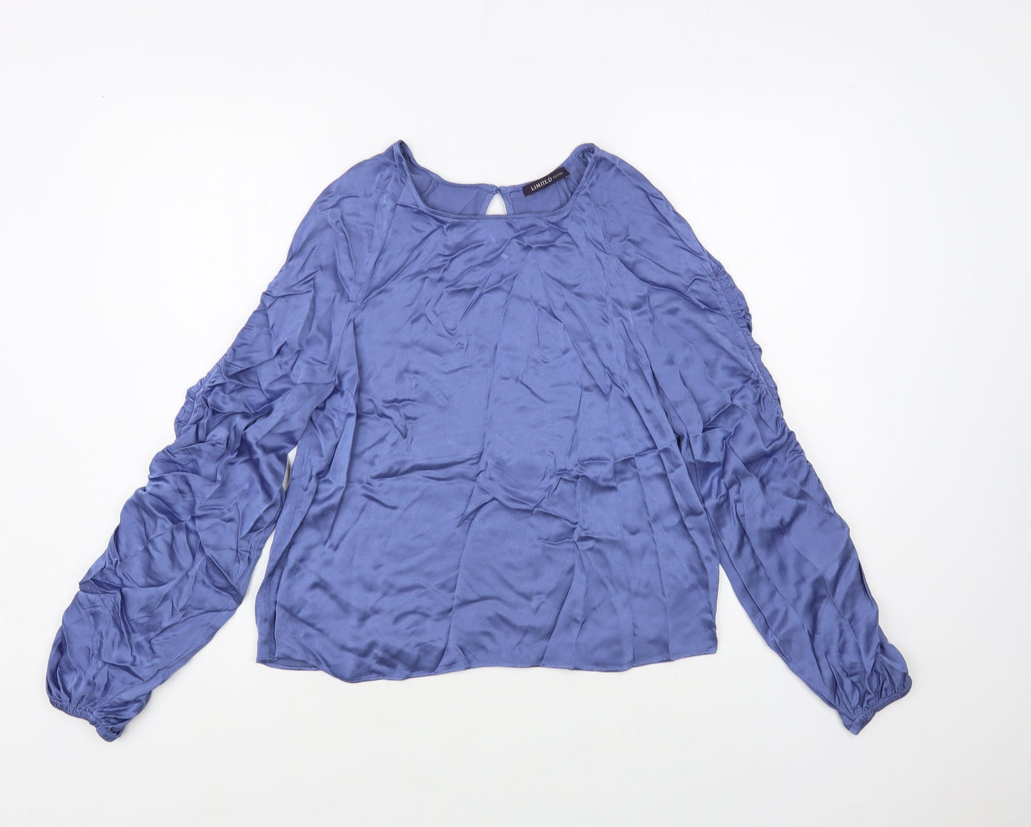 Womens UK Size 6 Marks and Spencer Blue Basic Blouse