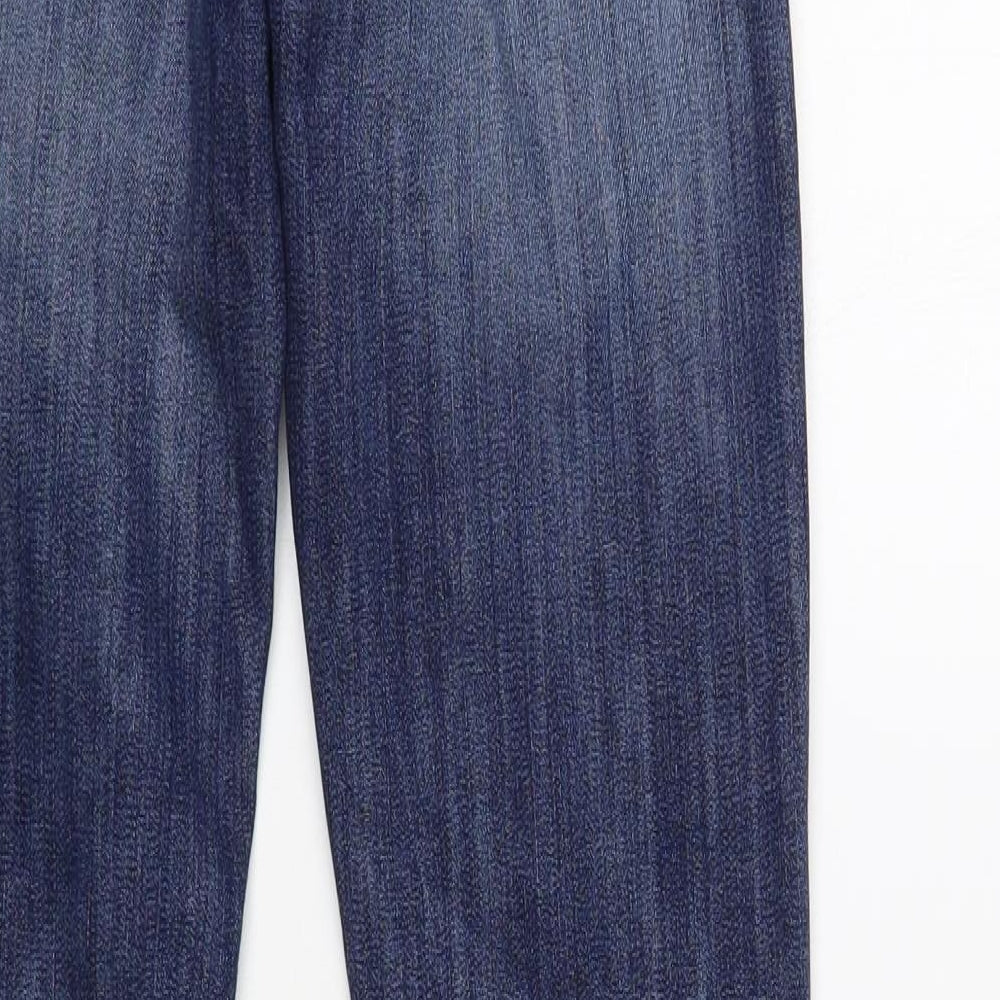 Gap Womens Blue Cotton Straight Jeans Size 4 L32 in Regular Button