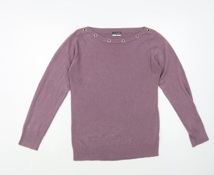 Womens UK Size M Beloved Purple Pullover Jumper