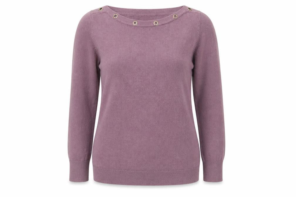 Womens UK Size M Beloved Purple Pullover Jumper