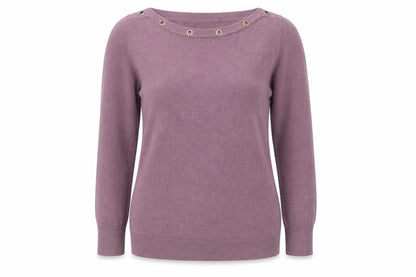 Womens UK Size M Beloved Purple Pullover Jumper