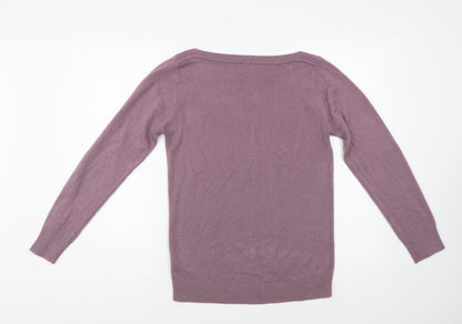 Womens UK Size M Beloved Purple Pullover Jumper
