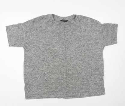 Primark Womens Grey Crew Neck Polyester Pullover Jumper Size L