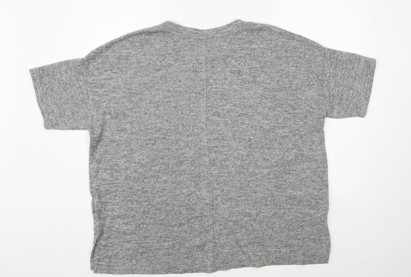 Primark Womens Grey Crew Neck Polyester Pullover Jumper Size L