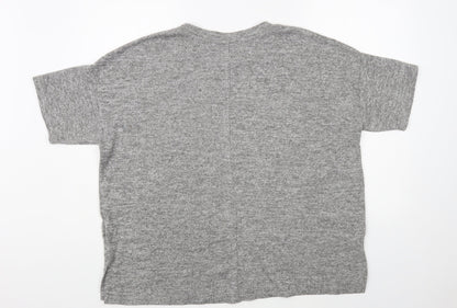 Primark Womens Grey Crew Neck Polyester Pullover Jumper Size L
