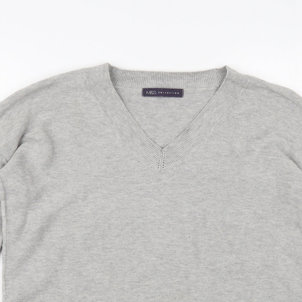 Womens UK Size 8 Marks and Spencer Grey Pullover Jumper