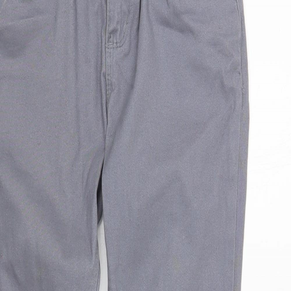 Denim Co. Girls Grey Cotton Skinny Jeans Size 8-9 Years Regular Button