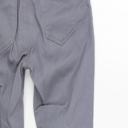 Denim Co. Girls Grey Cotton Skinny Jeans Size 8-9 Years Regular Button
