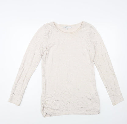 Womens UK Size 8 NEXT Beige Pullover Jumper