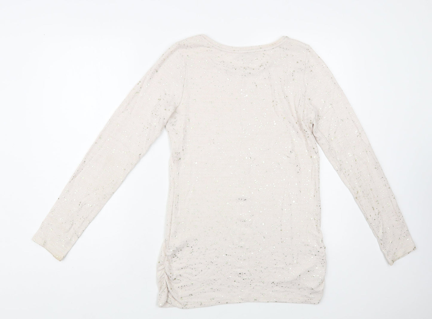 Womens UK Size 8 NEXT Beige Pullover Jumper