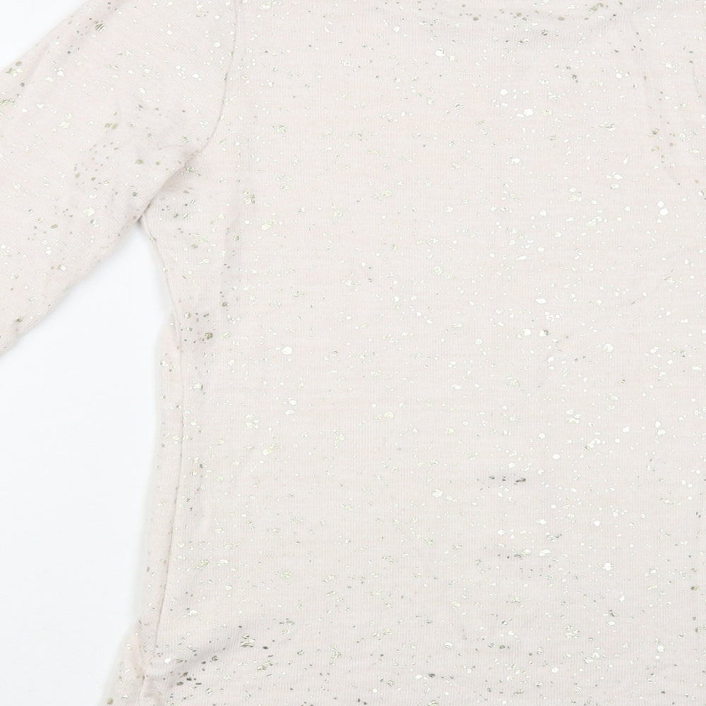 Womens UK Size 8 NEXT Beige Pullover Jumper