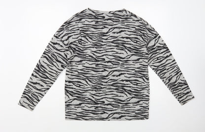 Womens UK Size 8 NEXT Grey Pullover Jumper