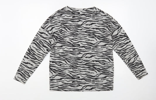 Womens UK Size 8 NEXT Grey Pullover Jumper