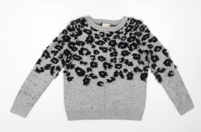 Womens UK Size 8 Marks and Spencer Grey Pullover Jumper