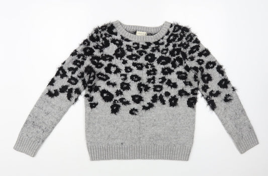 Womens UK Size 8 Marks and Spencer Grey Pullover Jumper