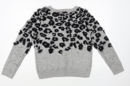 Womens UK Size 8 Marks and Spencer Grey Pullover Jumper
