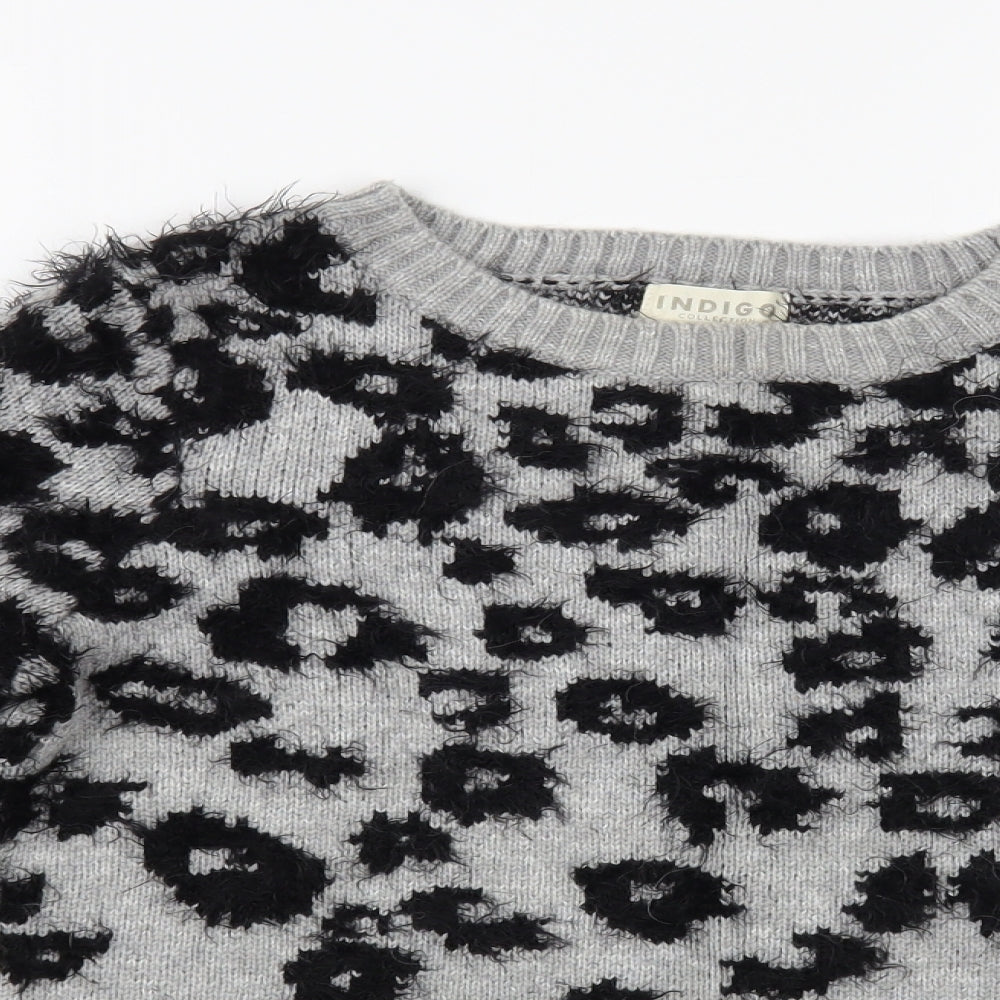 Womens UK Size 8 Marks and Spencer Grey Pullover Jumper