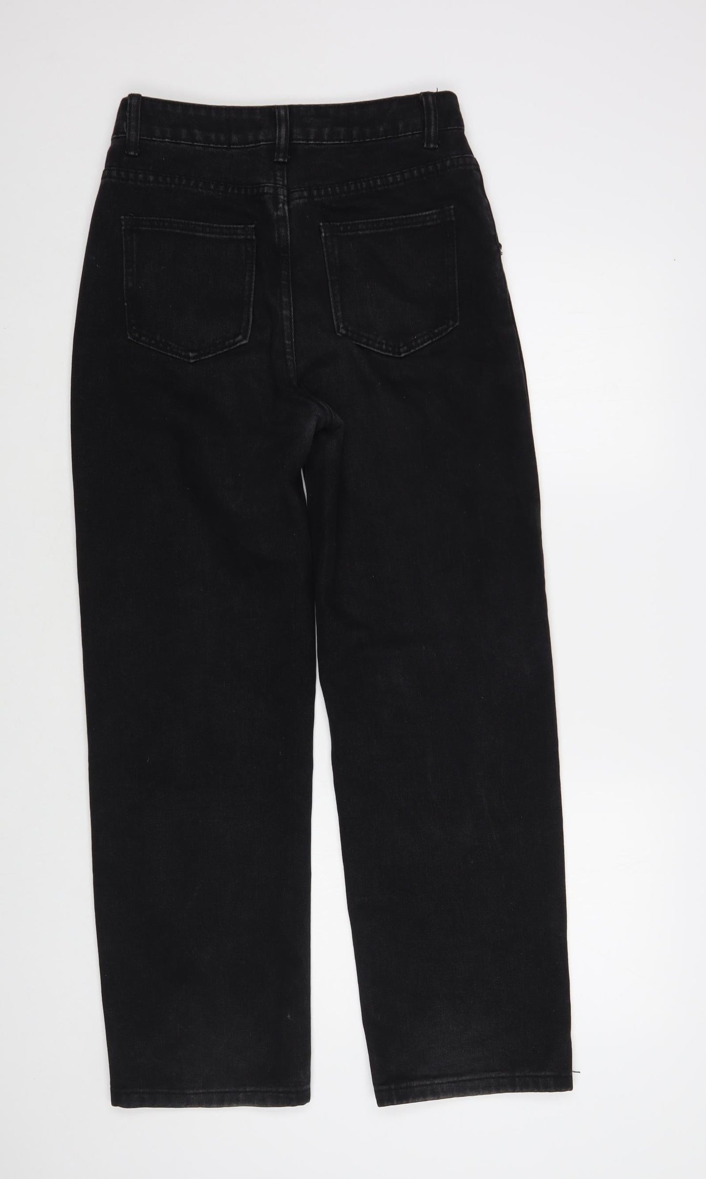 SheIn Womens Black Cotton Bootcut Jeans Size XS L29 in Regular Button