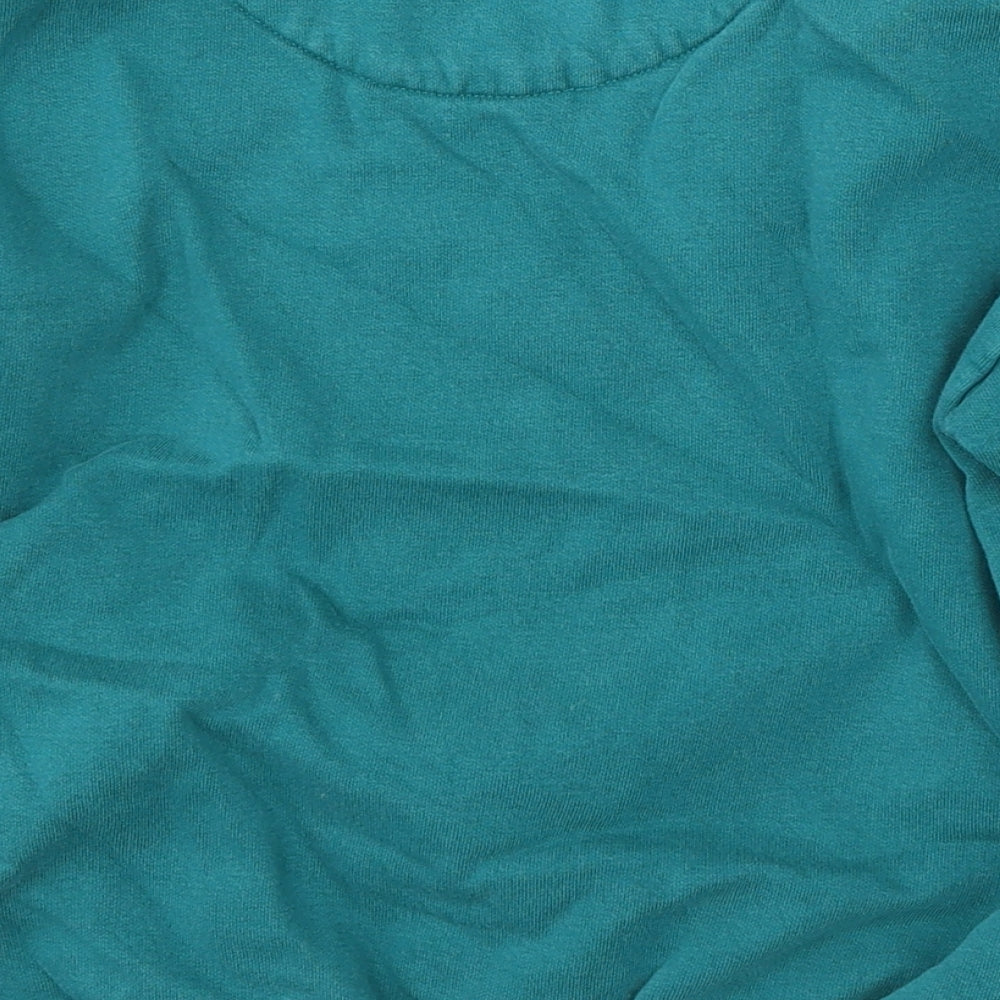 Marks and Spencer Girls Green Cotton Pullover Sweatshirt Size 8-9 Years - harry potter