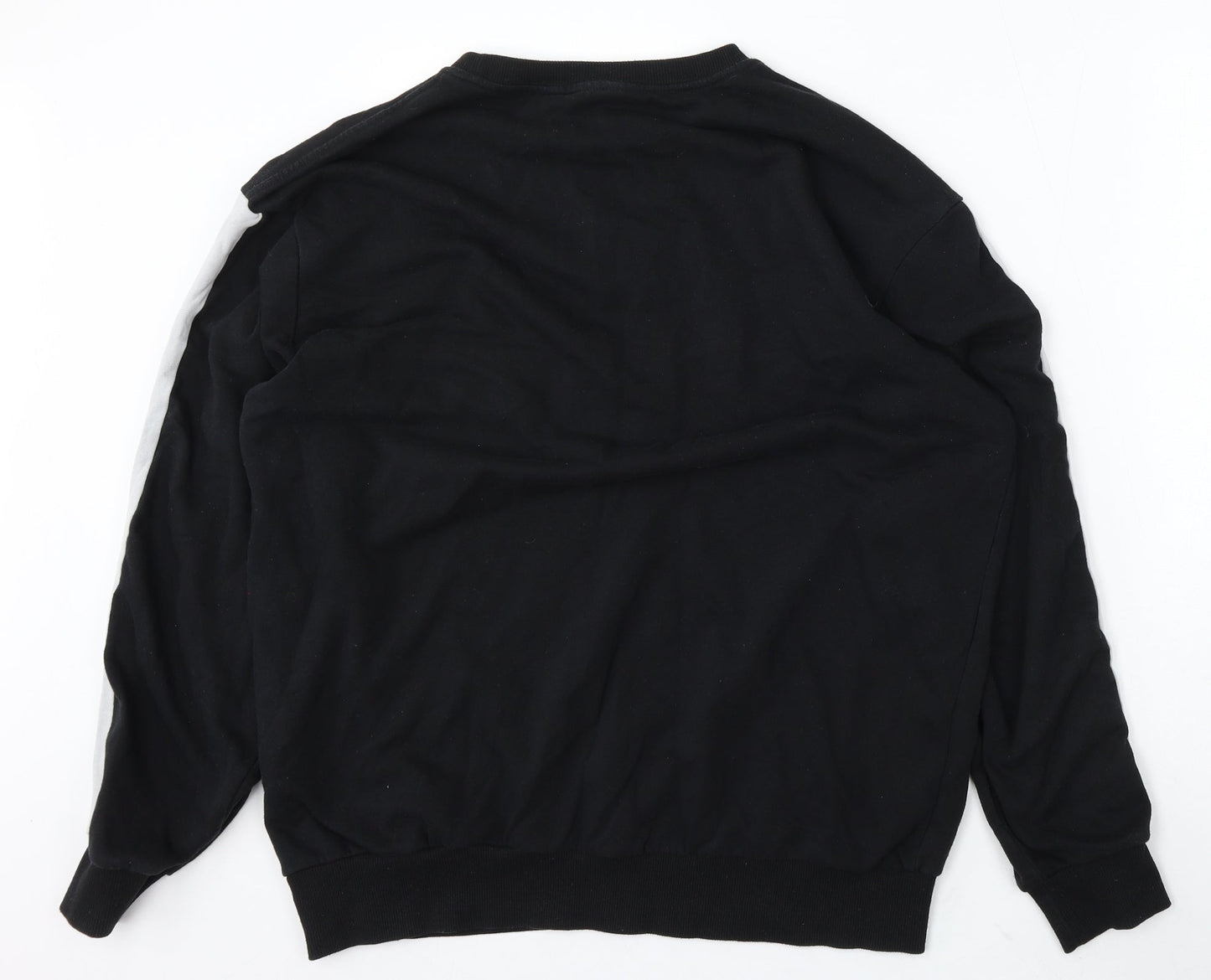 Mens UK Size L Divided Black Pullover Sweatshirt