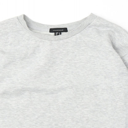 Atmosphere Womens Grey Polyester Pullover Sweatshirt Size 14