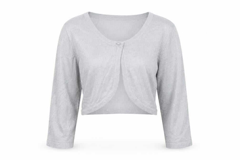 Womens UK Size M VILA Silver Cardigan Jumper