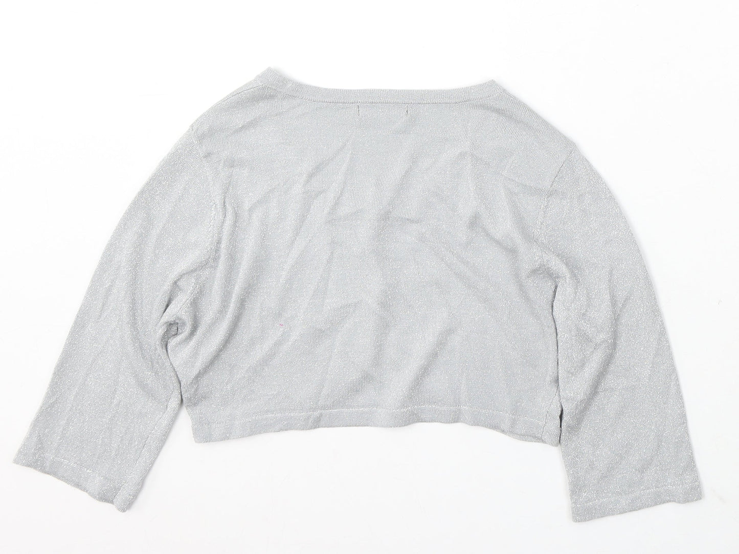 Womens UK Size M VILA Silver Cardigan Jumper