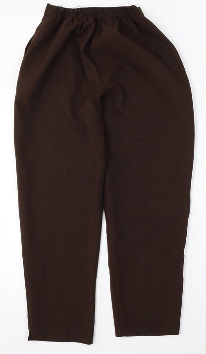 Womens UK Size 14 Preworn Regular Fit  Brown Trousers
