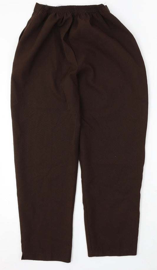 Womens UK Size 14 Preworn Regular Fit  Brown Trousers
