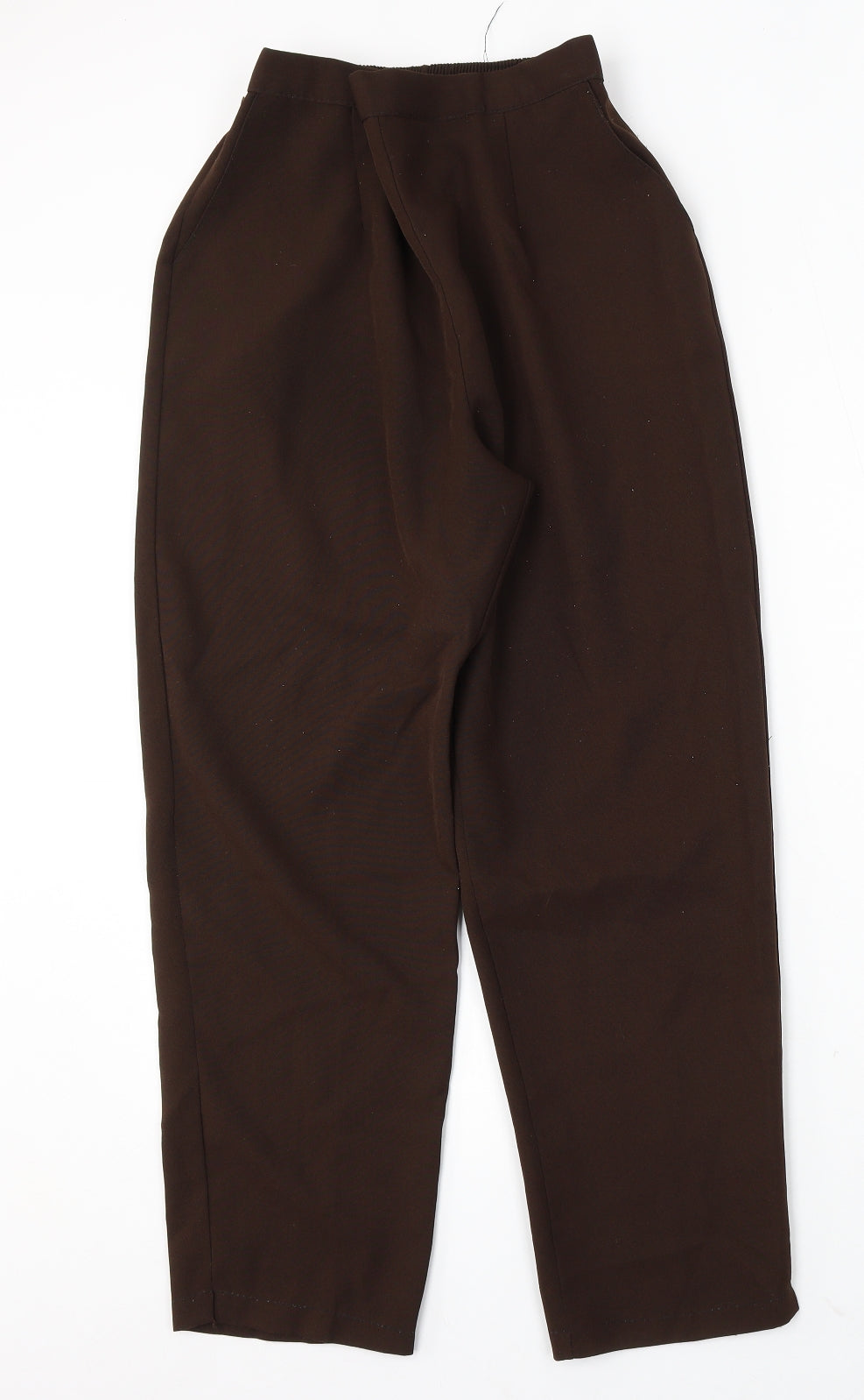 Womens UK Size 14 Preworn Regular Fit  Brown Trousers