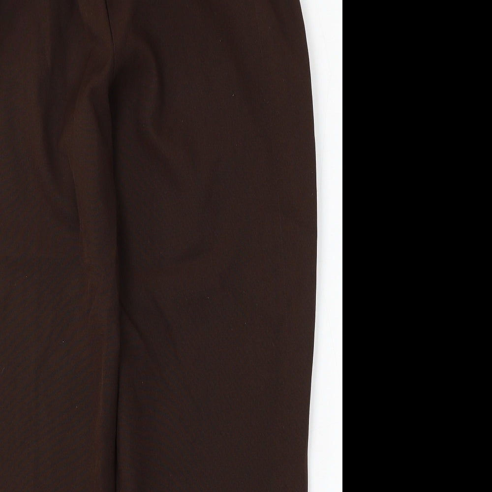 Womens UK Size 14 Preworn Regular Fit  Brown Trousers