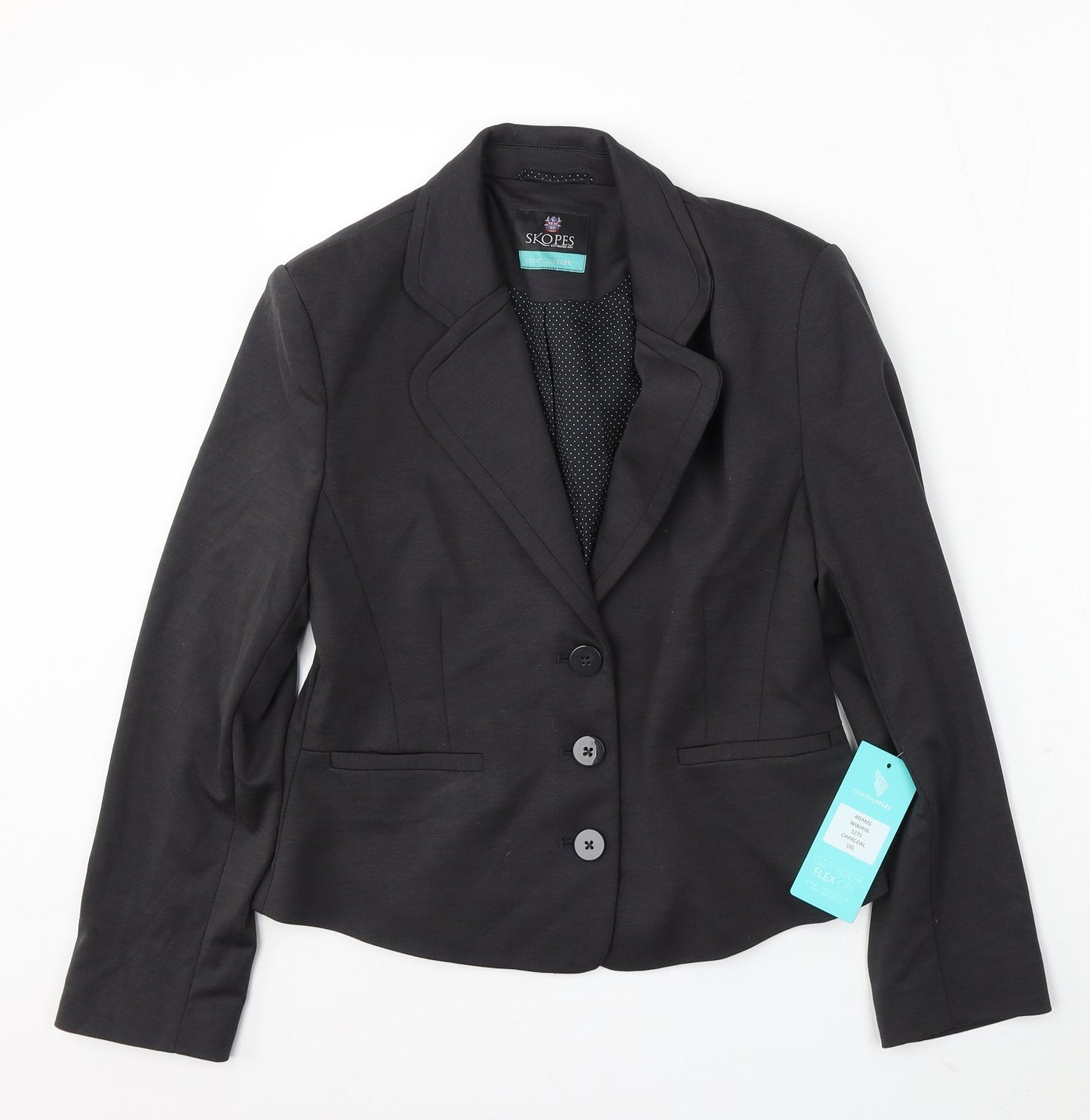 Womens UK Size 10 Skopes Regular Black Suit