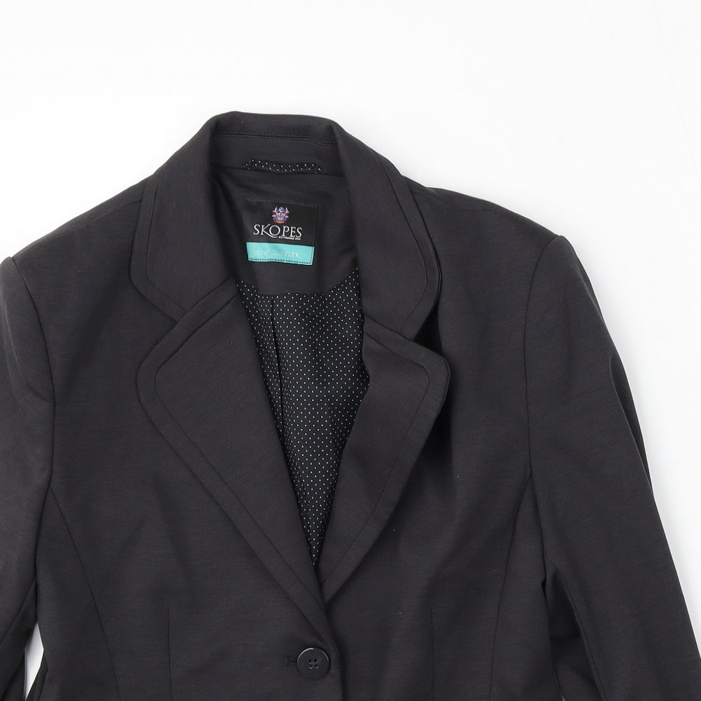 Womens UK Size 10 Skopes Regular Black Suit