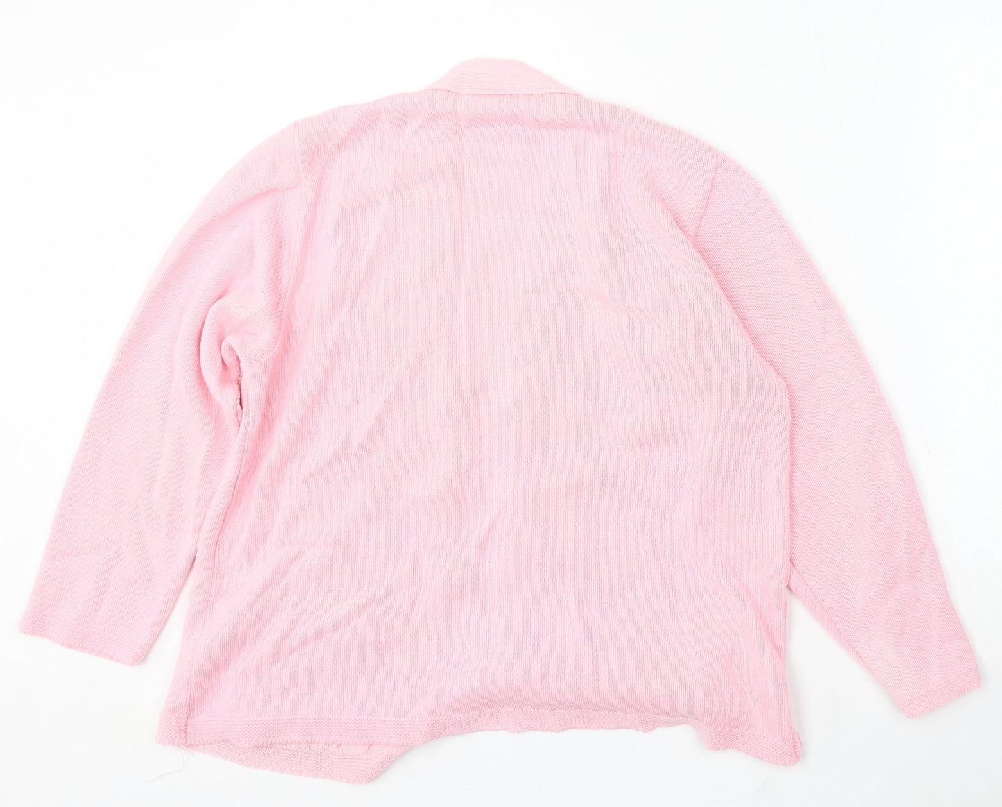 Womens UK Size S Florida Pink Cardigan Jumper