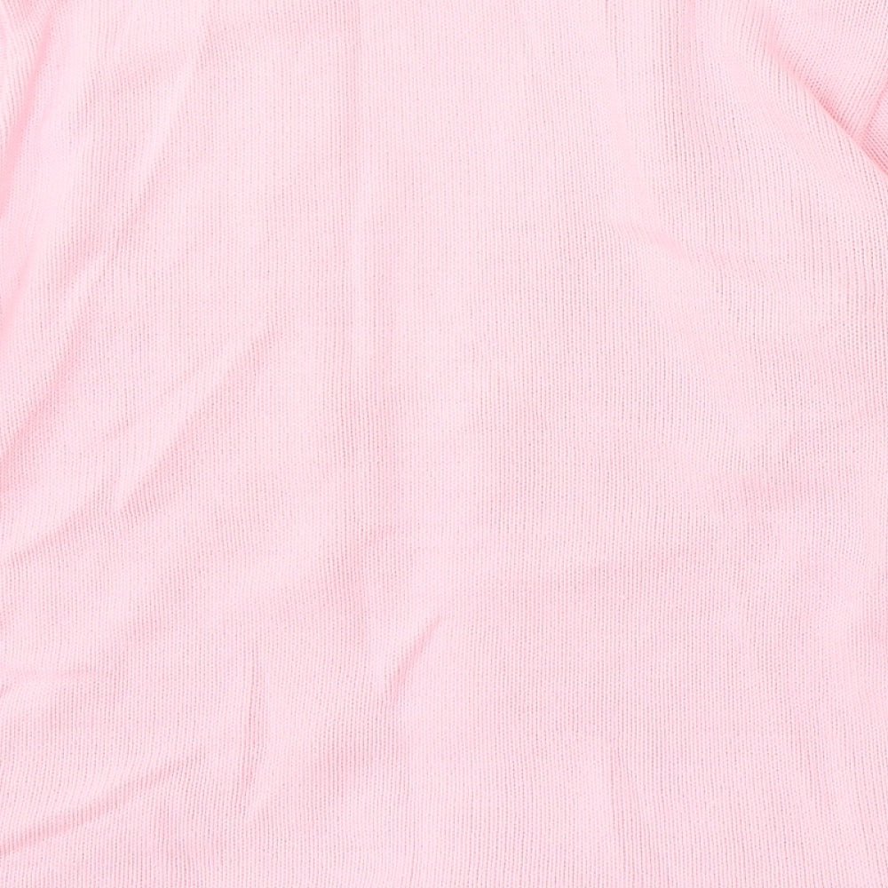 Womens UK Size S Florida Pink Cardigan Jumper