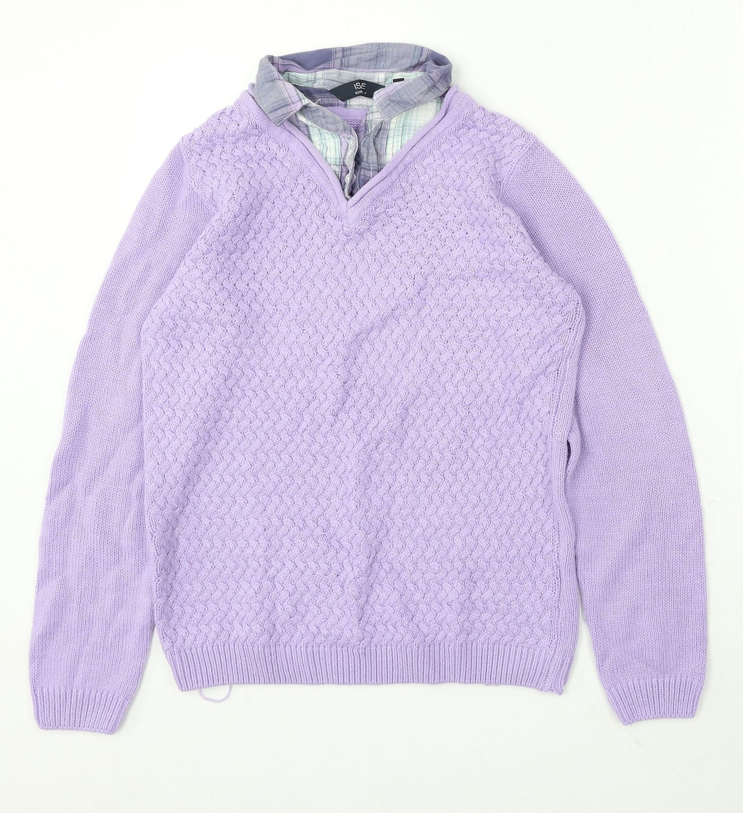 Womens UK Size 10 Isle Essentials Purple Pullover Jumper