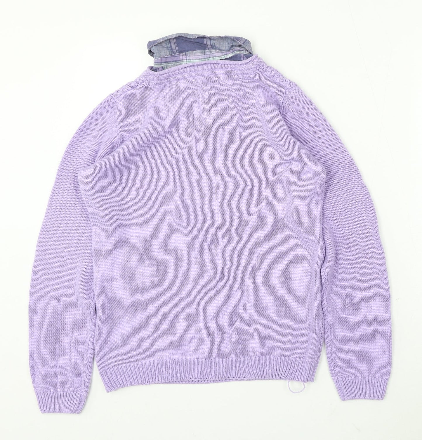 Womens UK Size 10 Isle Essentials Purple Pullover Jumper